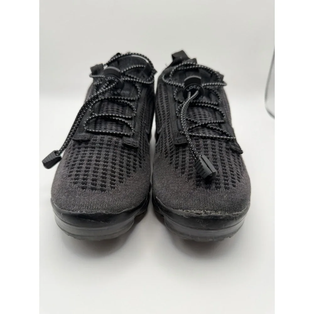 Nike Air VaporMax 2021 FK Youth Size 5.5Y Black Flyknit Running Shoes